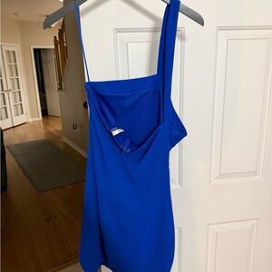 Glam Royal Blue Mini Dress